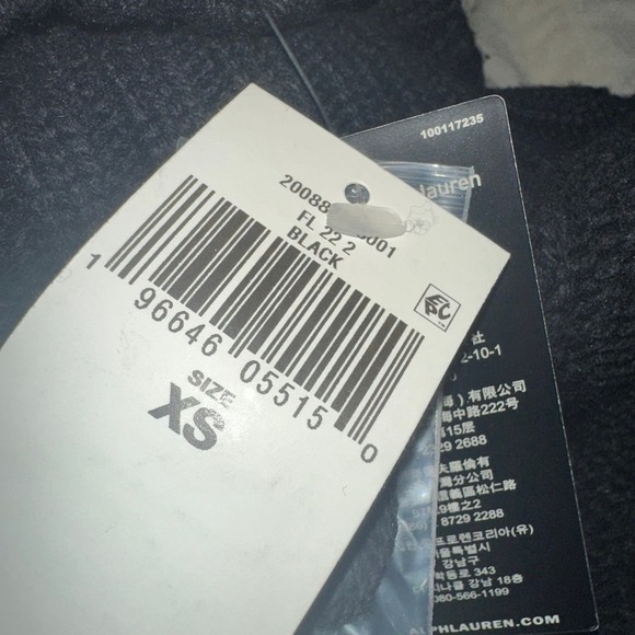 Lauren Ralph Lauren Fringe Trim Aran Knit Turtleneck Sweater Black - Picture 8 of 9